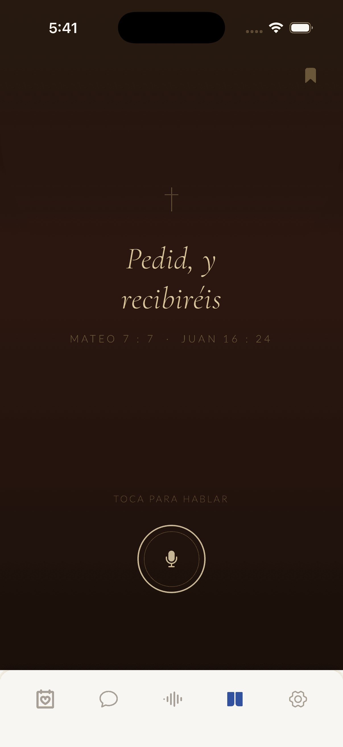 Pregunta a la Biblia — “Pedid, y recibiréis,” toca para hablar